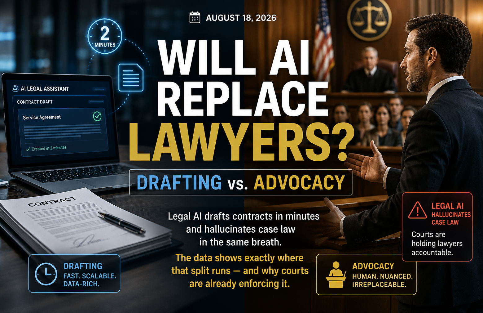 Will AI Replace Lawyers? Drafting vs. Advocacy